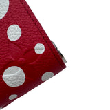ルイ・ヴィトン LOUIS VUITTON ポルトフォイユ・クレア 草間彌生コラボ M82103 レッド アンプラント レディース 二つ折り財布