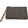 ルイ・ヴィトン LOUIS VUITTON ネヴァーフル用 ポーチ ブラウン/フューシャ モノグラム レディース ポーチ