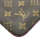 ルイ・ヴィトン LOUIS VUITTON ネヴァーフル用 ポーチ ブラウン/フューシャ モノグラム レディース ポーチ
