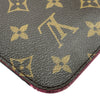 ルイ・ヴィトン LOUIS VUITTON ネヴァーフル用 ポーチ ブラウン/フューシャ モノグラム レディース ポーチ