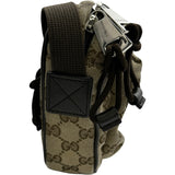 グッチ GUCCI ボディバッグ 802096 ブラウン/ベージュ シルバー金具 GGキャンバス レディース ボディバッグ