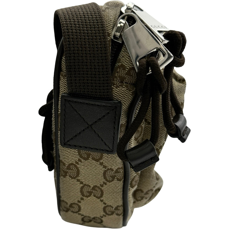 グッチ GUCCI ボディバッグ 802096 ブラウン/ベージュ シルバー金具 GG