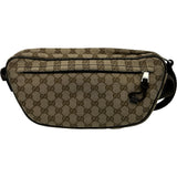 グッチ GUCCI ボディバッグ 802096 ブラウン/ベージュ シルバー金具 GGキャンバス レディース ボディバッグ