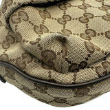グッチ GUCCI ボディバッグ 802096 ブラウン/ベージュ シルバー金具 GGキャンバス レディース ボディバッグ