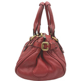 クロエ Chloe パディントン ミディアム レッド ゴールド金具 レザー レディース ハンドバッグ