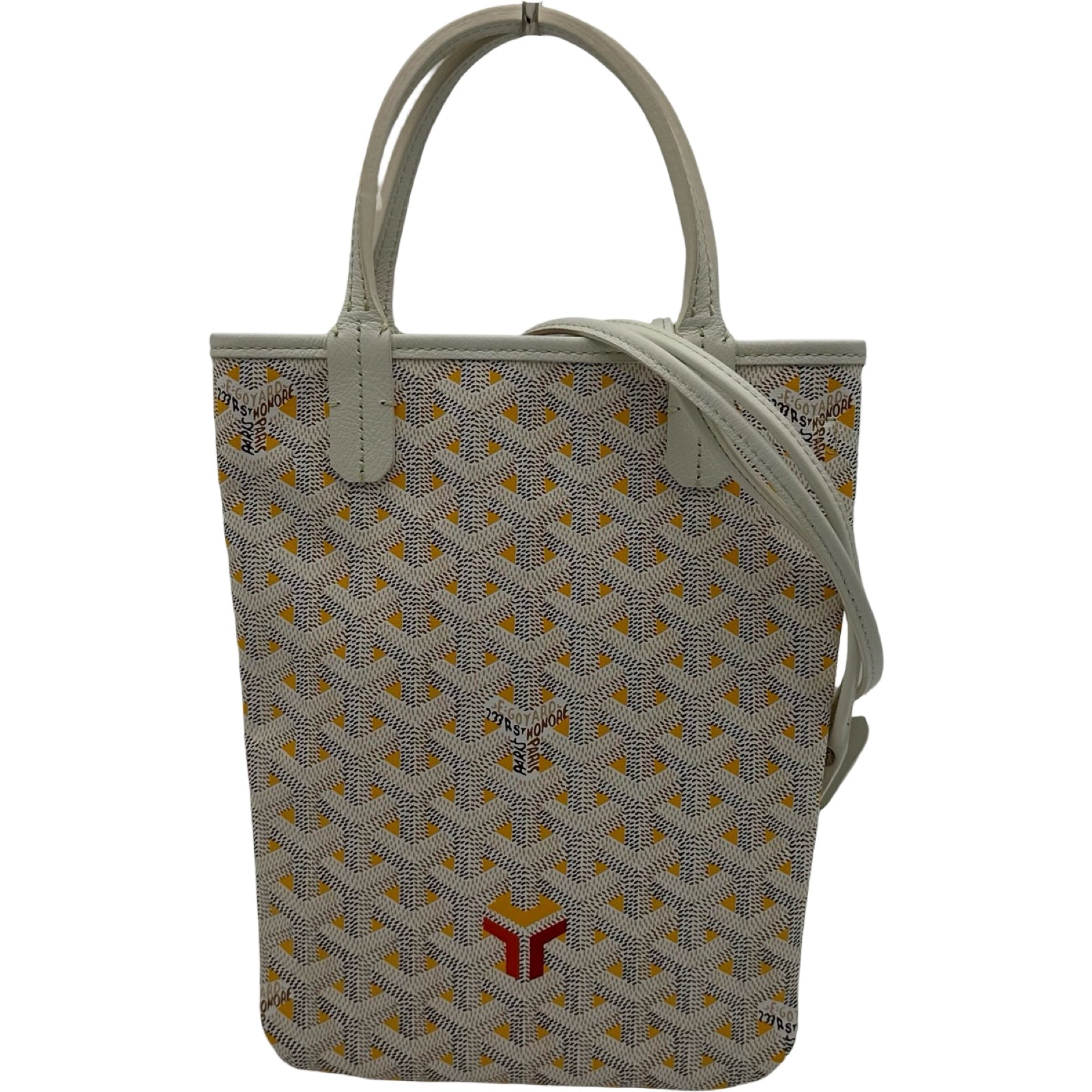ゴヤール GOYARD ポワティエクレールヴォア ホワイト/イエロー