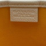 ゴヤール GOYARD ポワティエクレールヴォア ホワイト/イエロー ゴヤールディンキャンバス レディース ショルダーバッグ