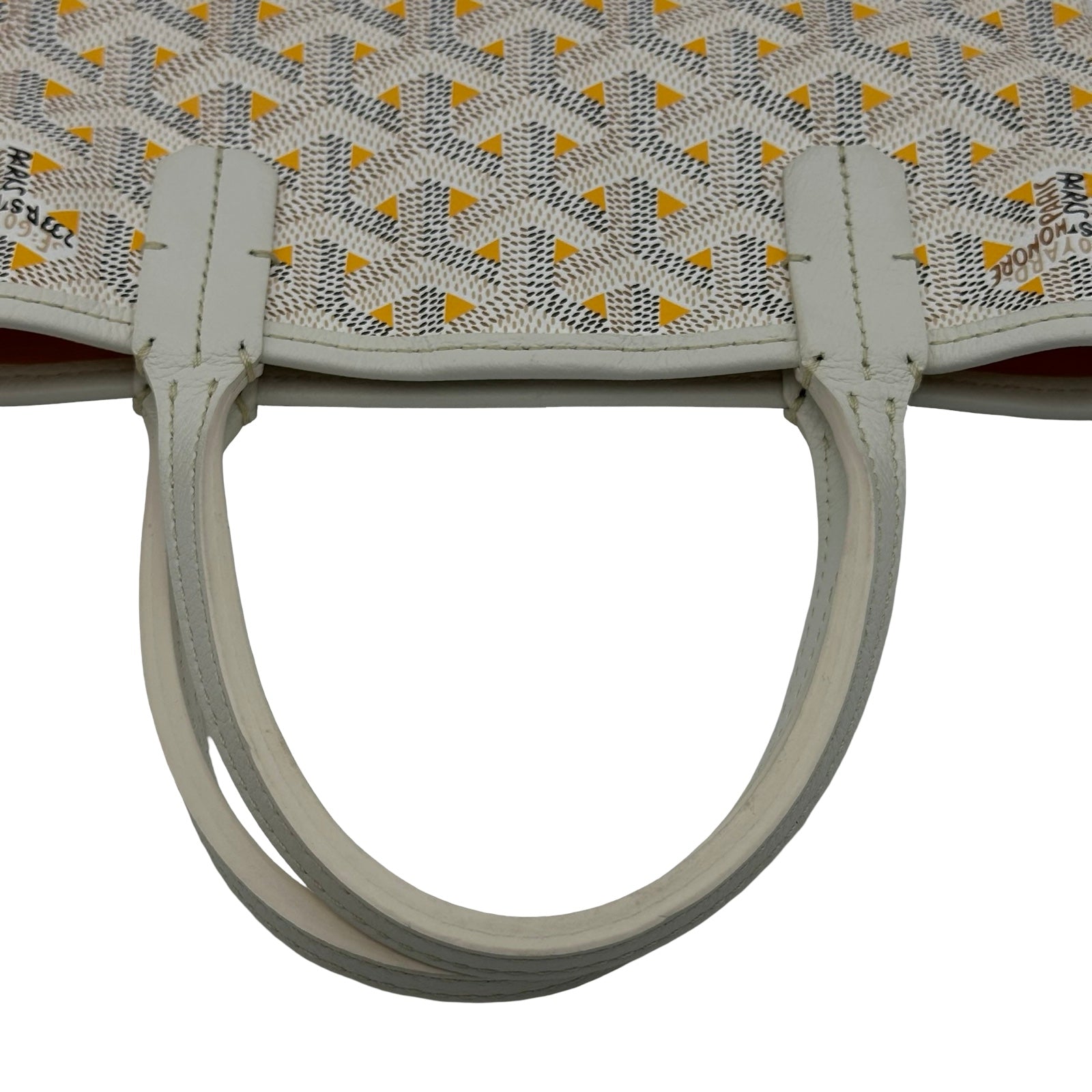 ゴヤール GOYARD ポワティエクレールヴォア ホワイト/イエロー