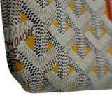 ゴヤール GOYARD ポワティエクレールヴォア ホワイト/イエロー ゴヤールディンキャンバス レディース ショルダーバッグ