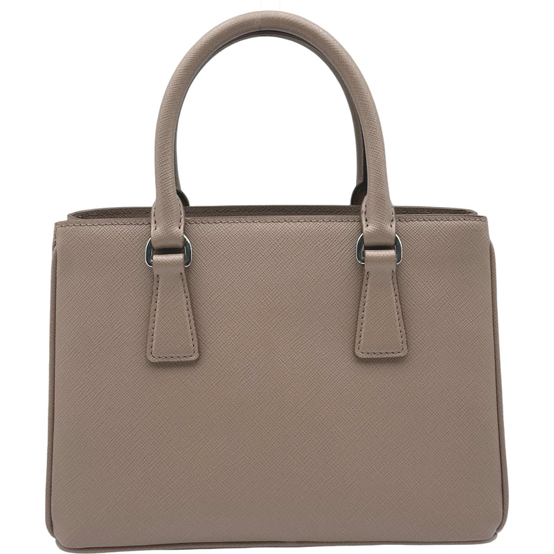 プラダ PRADA ガレリア ミニ 1BA296 ベージュ シルバー金具
