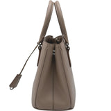 プラダ PRADA ガレリア ミニ 1BA296 ベージュ シルバー金具 サフィアーノレザー レディース ハンドバッグ
