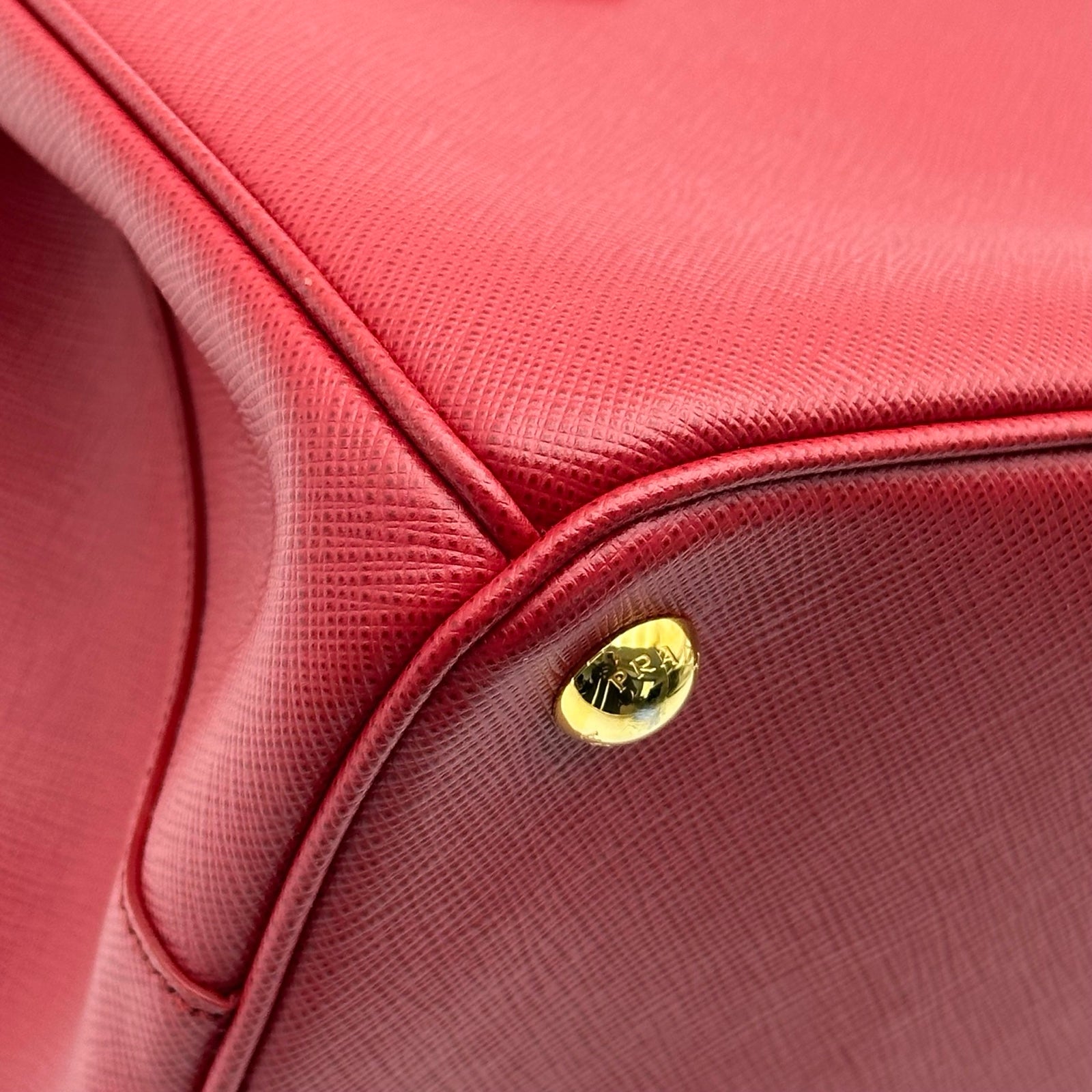 プラダ PRADA ガレリア ミディアム 1BA863 レッド サフィアーノレザー
