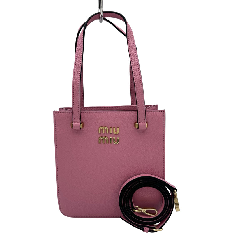 ミュウミュウ miu miu ハンドバッグ 5BA231 ローザ ゴールド金具