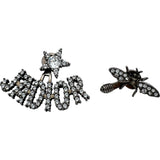 クリスチャン・ディオール Christian Dior ジャディオール ピアス シルバー メタル/ラインストーン アクセサリー