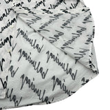 バレンシアガ BALENCIAGA ロゴ総柄長袖シャツ 662983 ホワイト コットン ユニセックス 長袖シャツ