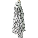 バレンシアガ BALENCIAGA ロゴ総柄長袖シャツ 662983 ホワイト コットン ユニセックス 長袖シャツ