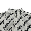 バレンシアガ BALENCIAGA ロゴ総柄長袖シャツ 662983 ホワイト コットン ユニセックス 長袖シャツ