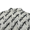 バレンシアガ BALENCIAGA ロゴ総柄長袖シャツ 662983 ホワイト コットン ユニセックス 長袖シャツ