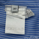 バレンシアガ BALENCIAGA ストライプ長袖シャツ 485971 ブルー コットン メンズ 長袖シャツ
