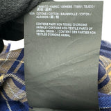 バレンシアガ BALENCIAGA バックロゴチェック長袖シャツ 508465 ブルー コットン メンズ 長袖シャツ