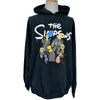 バレンシアガ BALENCIAGA ×The Simpsons ロゴプリントプルオーバーパーカー 674986 ブラック コットン メンズ パーカー