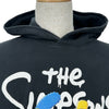 バレンシアガ BALENCIAGA ×The Simpsons ロゴプリントプルオーバーパーカー 674986 ブラック コットン メンズ パーカー