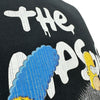 バレンシアガ BALENCIAGA ×The Simpsons ロゴプリントプルオーバーパーカー 674986 ブラック コットン メンズ パーカー