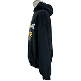 バレンシアガ BALENCIAGA ×The Simpsons ロゴプリントプルオーバーパーカー 674986 ブラック コットン メンズ パーカー
