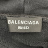 バレンシアガ BALENCIAGA ×The Simpsons ロゴプリントプルオーバーパーカー 674986 ブラック コットン メンズ パーカー