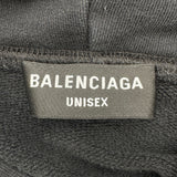 バレンシアガ BALENCIAGA ×The Simpsons ロゴプリントプルオーバーパーカー 674986 ブラック コットン メンズ パーカー