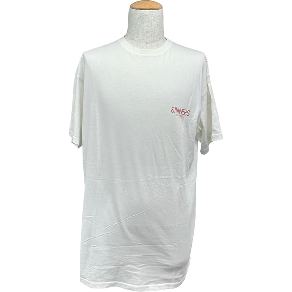 バレンシアガ BALENCIAGA SINNERSロゴ半袖Tシャツ 489862 ホワイト