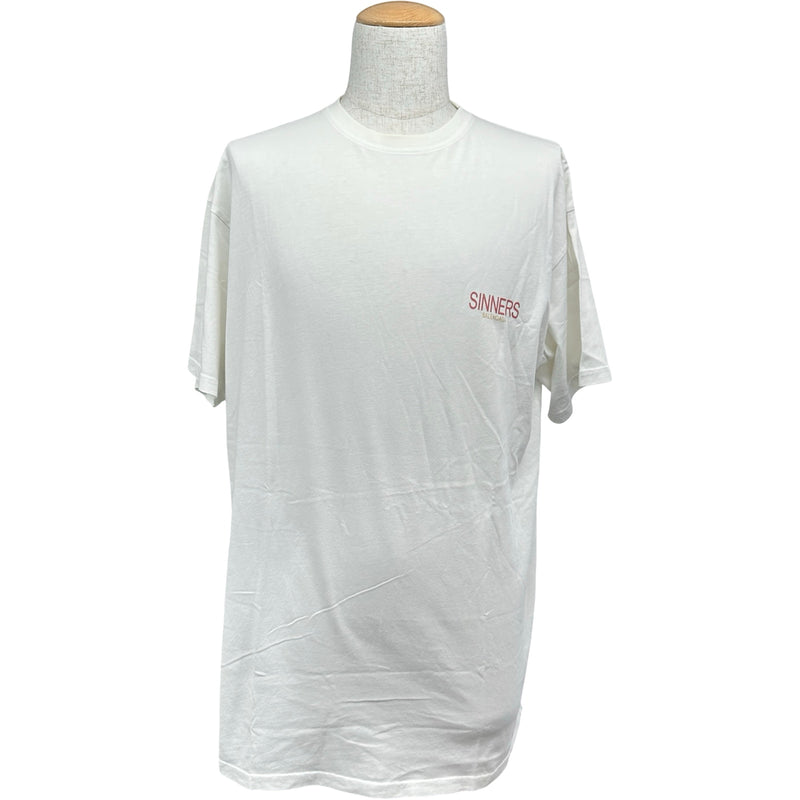 バレンシアガ BALENCIAGA SINNERSロゴ半袖Tシャツ 489862 ホワイト