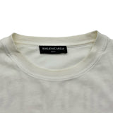 バレンシアガ BALENCIAGA SINNERSロゴ半袖Tシャツ 489862 ホワイト コットン メンズ 半袖Ｔシャツ
