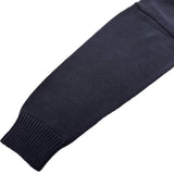 バレンシアガ BALENCIAGA カレッジロゴクルーネックニットセーター 675267 ネイビー コットン メンズ セーター