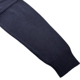 バレンシアガ BALENCIAGA カレッジロゴクルーネックニットセーター 675267 ネイビー コットン メンズ セーター
