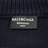 バレンシアガ BALENCIAGA カレッジロゴクルーネックニットセーター 675267 ネイビー コットン メンズ セーター