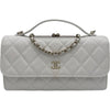 シャネル CHANEL マトラッセフラップ フォンショルダー AP2875 ホワイト ゴールド金具 ラム レディース ショルダーバッグ
