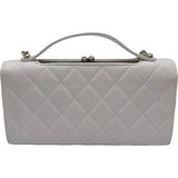 シャネル CHANEL マトラッセフラップ フォンショルダー AP2875 ホワイト ゴールド金具 ラム レディース ショルダーバッグ