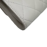 シャネル CHANEL マトラッセフラップ フォンショルダー AP2875 ホワイト ゴールド金具 ラム レディース ショルダーバッグ
