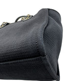 シャネル CHANEL ドーヴィル スモールショッピングバック AS3257 ブラック シルバー金具 コットンファイバー レディース トートバッグ