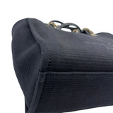 シャネル CHANEL ドーヴィル スモールショッピングバック AS3257 ブラック シルバー金具 コットンファイバー レディース トートバッグ