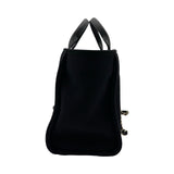 シャネル CHANEL ドーヴィル スモールショッピングバック AS3257 ブラック シルバー金具 コットンファイバー レディース トートバッグ