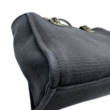 シャネル CHANEL ドーヴィル スモールショッピングバック AS3257 ブラック シルバー金具 コットンファイバー レディース トートバッグ