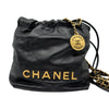 シャネル CHANEL CHANEL22 ミニバッグ AS3980 ブラック カーフスキン レディース ショルダーバッグ