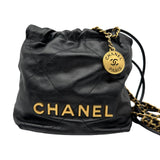 シャネル CHANEL CHANEL22 ミニバッグ AS3980 ブラック カーフスキン レディース ショルダーバッグ