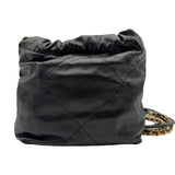 シャネル CHANEL CHANEL22 ミニバッグ AS3980 ブラック カーフスキン レディース ショルダーバッグ