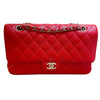 シャネル CHANEL マトラッセ25 A01112 26番台 レッド ゴールド金具 キャビアスキン レディース ショルダーバッグ