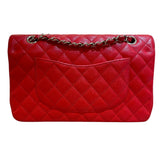 シャネル CHANEL マトラッセ25 A01112 26番台 レッド ゴールド金具 キャビアスキン レディース ショルダーバッグ
