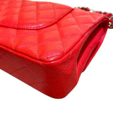 シャネル CHANEL マトラッセ25 A01112 26番台 レッド ゴールド金具 キャビアスキン レディース ショルダーバッグ