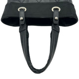 シャネル CHANEL パリビアリッツトートPM A34208 16番台 ブラック シルバー金具 コーティングキャンバス レディース トートバッグ
